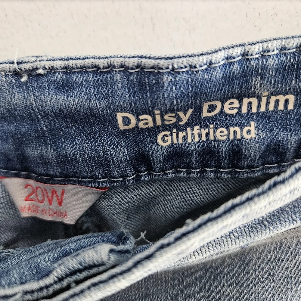 Laurie Felt Los Angeles Daisy Denim Girlfriend Jeans Plus Size 20W